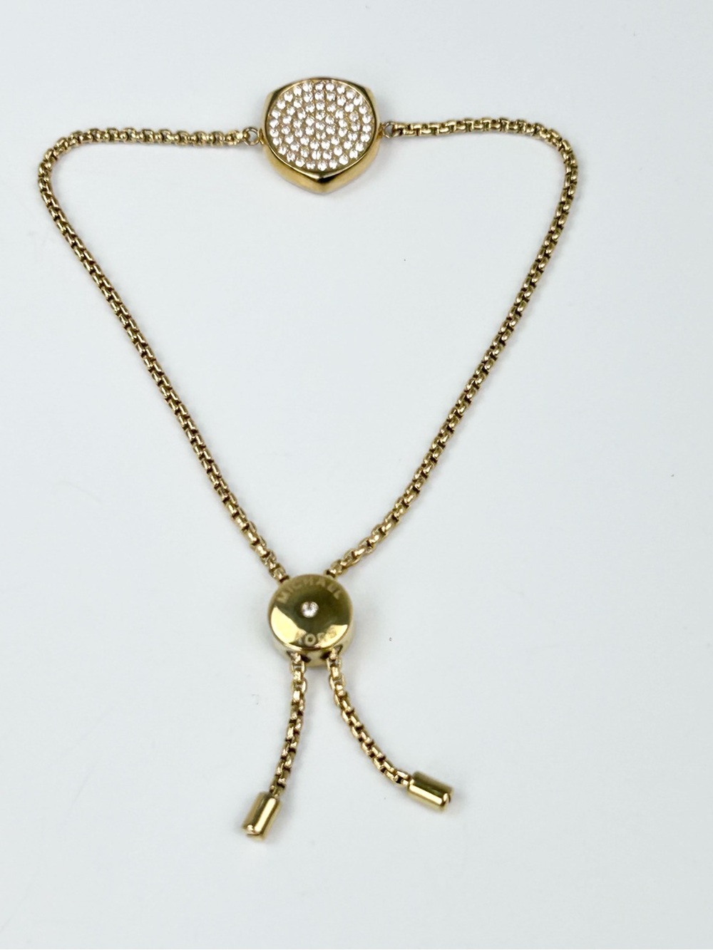 Michael Kors Gold-Tone Pavé Slider Bracelet